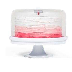 KeepCake Cake Preserver | Cake Stand. 8” White. NWT Wedding/Special Occasion